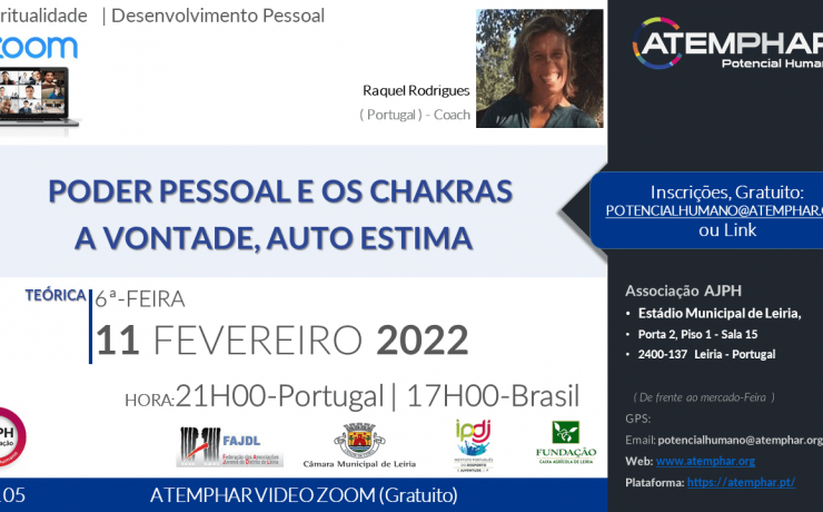 Raquel Rodrigues – Palestra- ATEMPHAR- Fevereiro 2022