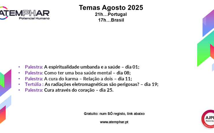 Slides GERAL Palestras AGOSTO 2025
